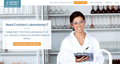 Desktop Screenshot of contractlaboratory.com